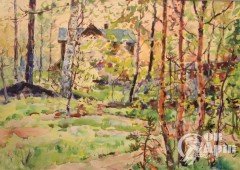 Акварель " Переделкино"